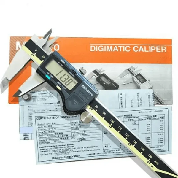 Mitutoyo 500-196-30 Advanced Onsite Sensor (AOS) Absolute Scale Digital Caliper, 0 to 8"/0 to 200mm Measuring Range, 0.0005"/0.01mm Resolution, LCD