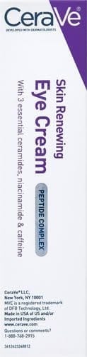 CeraVe Eye Cream for Wrinkles | Under Eye Cream with Caffeine, Peptides, Hyaluronic Acid, Niacinamide, and Ceramides for Fine Lines | Fragrance Free & Ophthalmologist Tested |0.5 Ounces Beauty & Personal Care - Image 12