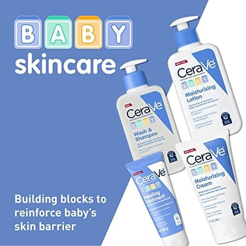 CeraVe Baby Lotion | Gentle Baby Skin Care with Ceramides, Niacinamide & Vitamin E | Fragrance, Paraben, Dye & Phthalates Free | Lightweight Baby Moisturizer | 8 Ounce | Packaging May Vary Baby - Image 6