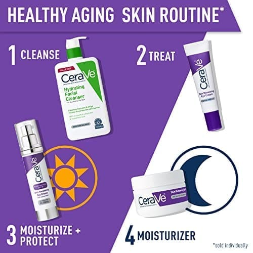 CeraVe Eye Cream for Wrinkles | Under Eye Cream with Caffeine, Peptides, Hyaluronic Acid, Niacinamide, and Ceramides for Fine Lines | Fragrance Free & Ophthalmologist Tested |0.5 Ounces Beauty & Personal Care - Image 7